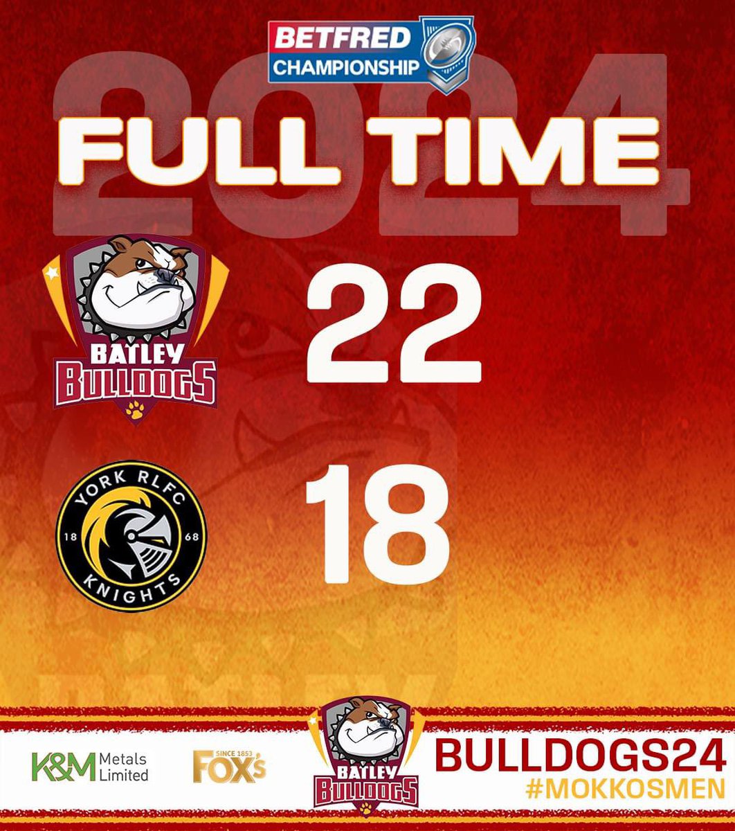 FULL TIME | The boys stand strong to protect their lead and it’s back to winning ways for #MOKKOSMEN! 🐶 22 ⚪️ 18 Thank you for your support! #COYD #UTD 🐶