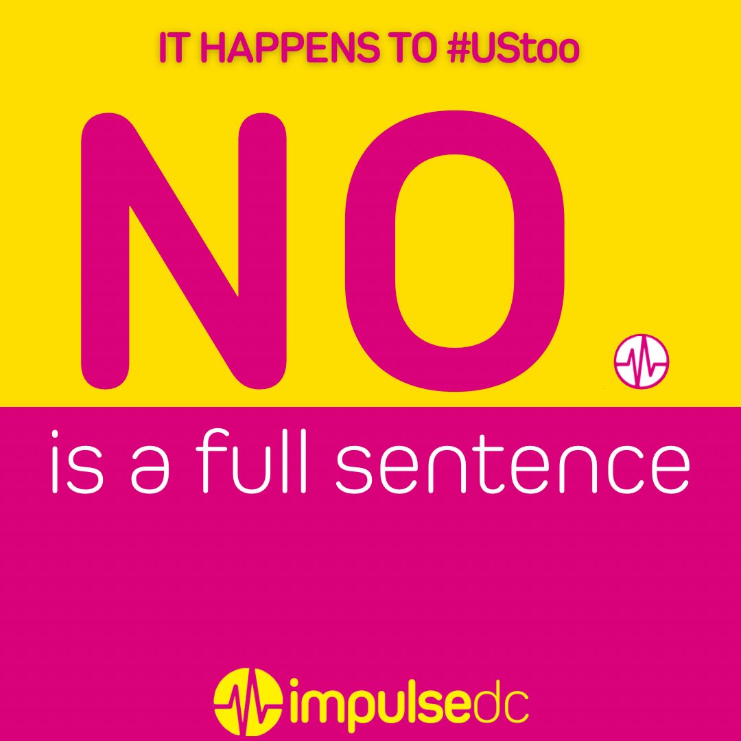 April is #SexualAssaultAwarenessMonth. 'NO' 💬 is clear, complete, and needs no justification. Let's ensure it's respected. Spread the word, create safety. #WeAreImpulseDC #NoIsAFullSentence #SAAM2024 #ConsentMatters