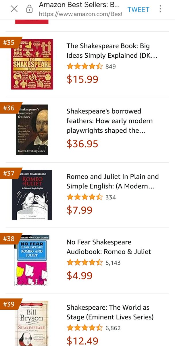 Very exciting that SHAKESPEARE'S BORROWED FEATHERS is now on the #bestseller lists for Shakespeare Literary Criticism and Playwriting on #Amazon @ManchesterUP Thank you so, so much to everyone who has pre-ordered. It was a joy to write and I can't wait for folk to read!