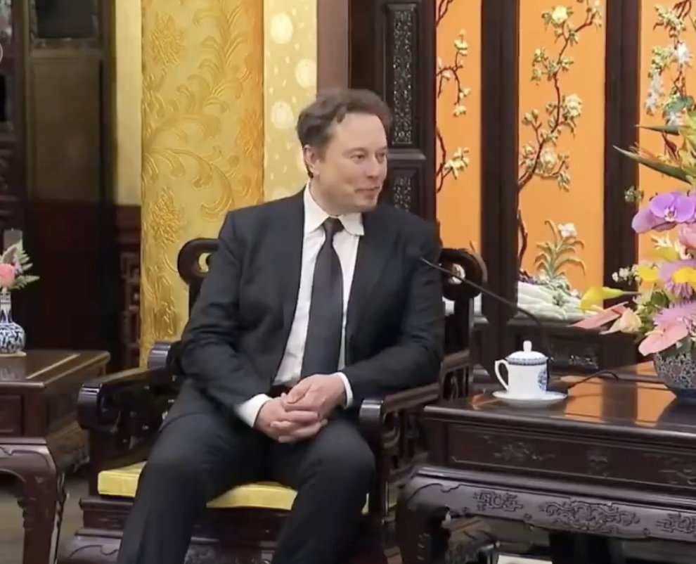 Elon Musk is meeting with officials in China today Per Reuters, he's there to discuss the rollout of Tesla's FSD software and ease concerns about data collection Tesla's sales have dipped this year in China, the company's second-biggest market