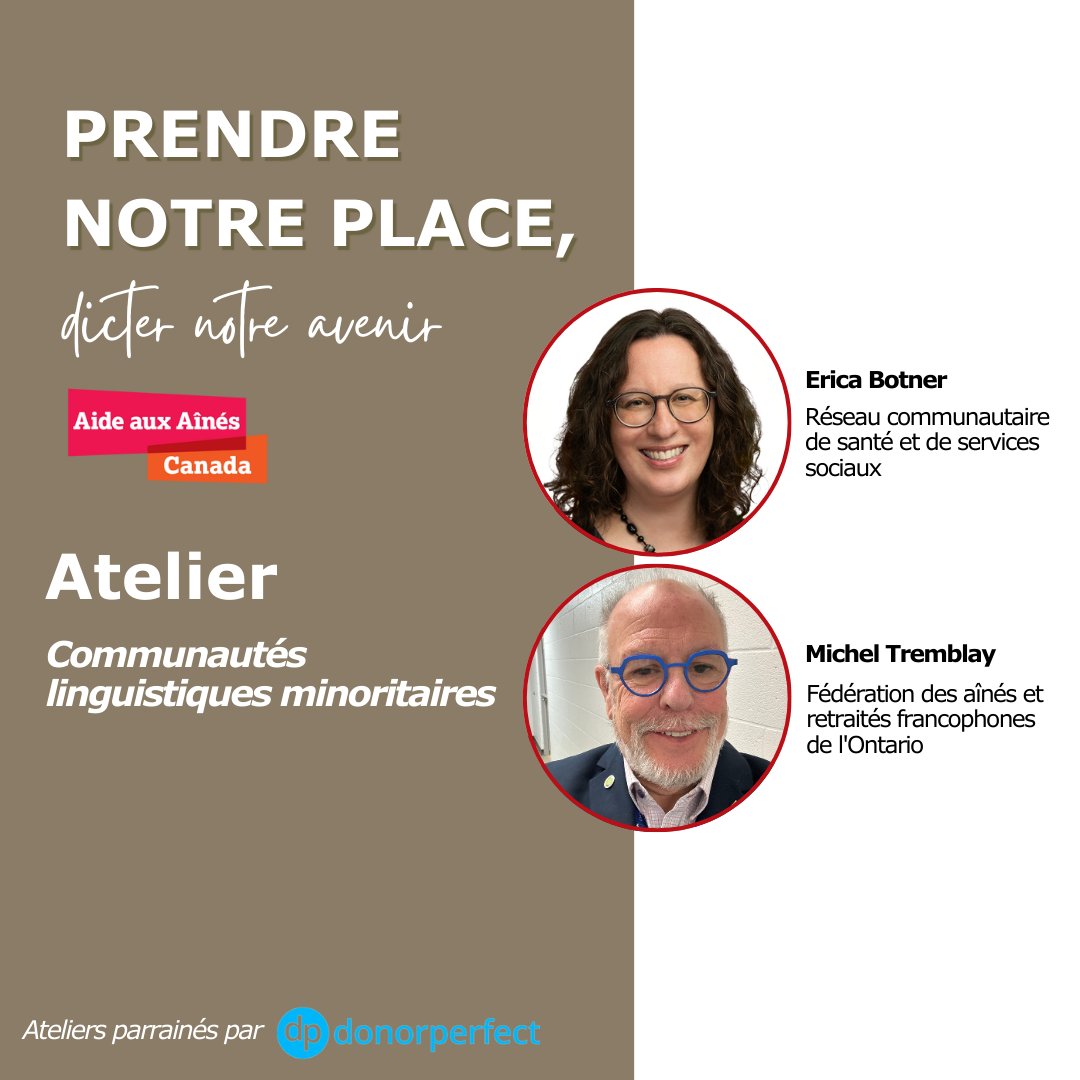 ⭐Rencontrez les présentateurs⭐ Rejoignez Erica Botner et Michel Tremblay au Sommet 2024 des SCA pour un atelier engageant sur les communautés linguistiques minoritaires. Inscrivez-vous dès maintenant ➡️ loom.ly/O68tLPc