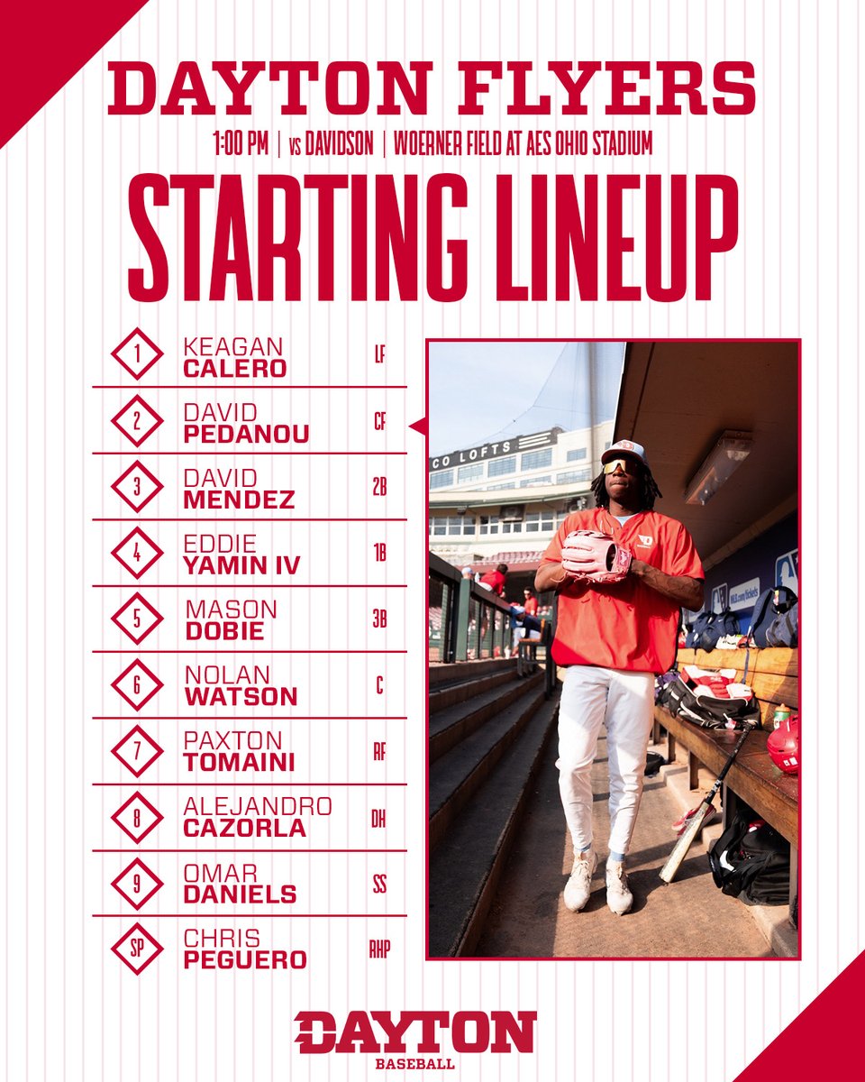 Starting Lineup at Day Air Ballpark! #FlyBoys // #GoFlyers