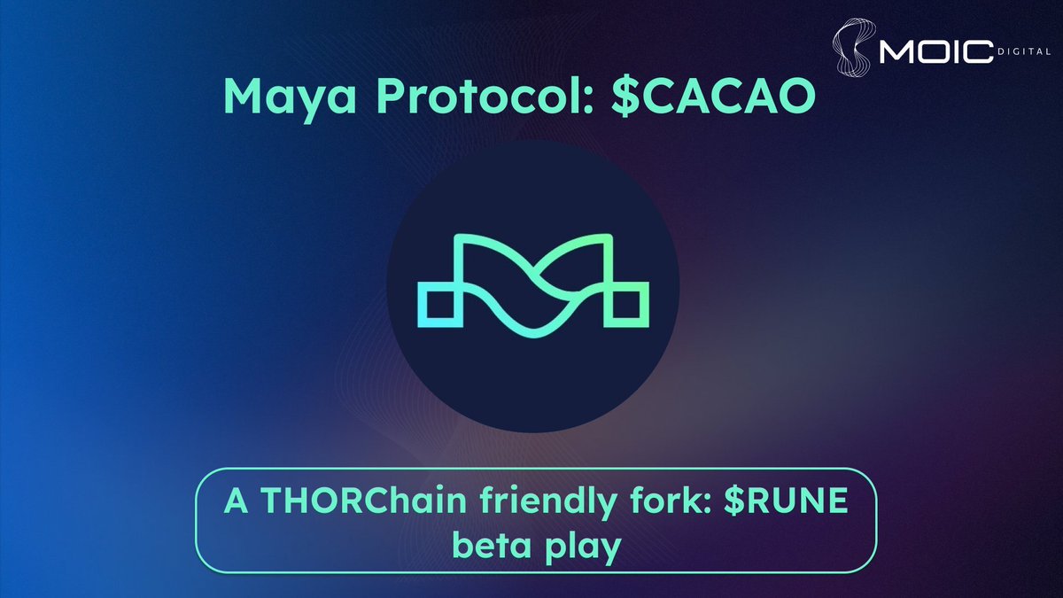 THORChain is one of the most resilient projects in the industry. It has stayed strong through different market cycles. $RUNE is valued at over $2b. Do you want a beta play? Meet @Maya_Protocol, a @THORChain friendly fork bringing heat to the market. Let's dive in! 🧵 $CACAO