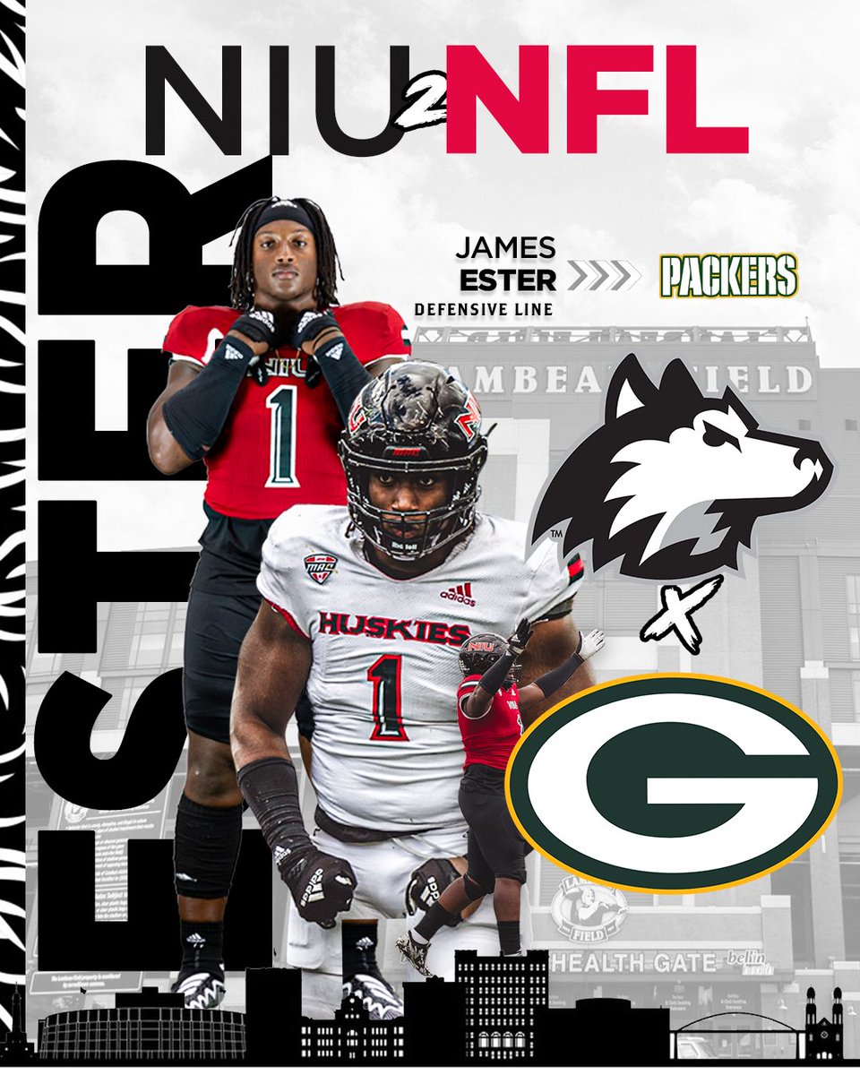 From PackPRIDE to Go Pack Go!! 🦴🧀 Congratulations to the newest member of the @packers @J2Ester!! #NIU2NFL | #TheHardWay 🤘🏽🐾