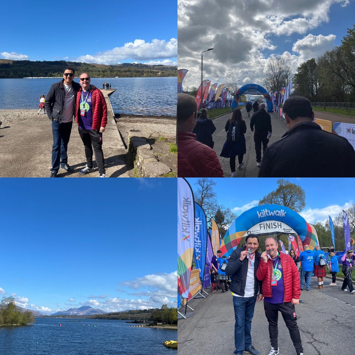 Great day for the @thekiltwalk ☀️ with @AnasSarwar - well done to @SirTomhunter @PaulCooneyKW and whole team who make it happen! Great to see so many fantastic causes being supported including @supportCHAS and the amazing team from Another Star in the Sky 🌟 for @GCH_Charity 💜