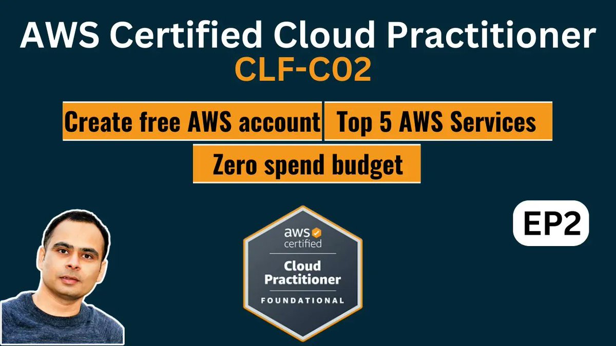Part2-AWS Cloud Practitioner (CLF-C02): Practice Questions & Dumps 👨‍🎓 #aws
youtu.be/WYBluKJC6ls
👓Watch this entire AWS: CLF-C02 Series: youtube.com/playlist?list=…

#AWS #AWSCertification #CloudComputing #AWSCloudPractitioner #DevOps #cloud #interview #awstraining