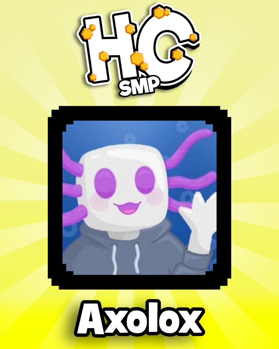 HoneycombSMP_'s tweet image. 🍯Introducing our 7th Member of Season 4!

🐝Welcome @Axolox_!