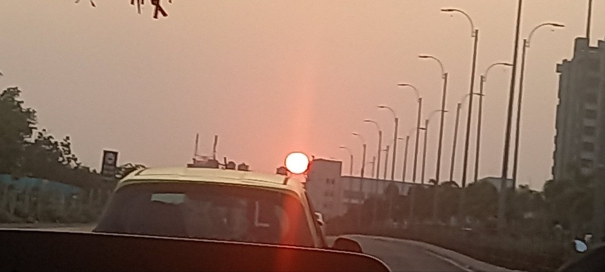 #Sun God as clicked from car.. the radiance, the glare and the power #solarpower 🙏 #green