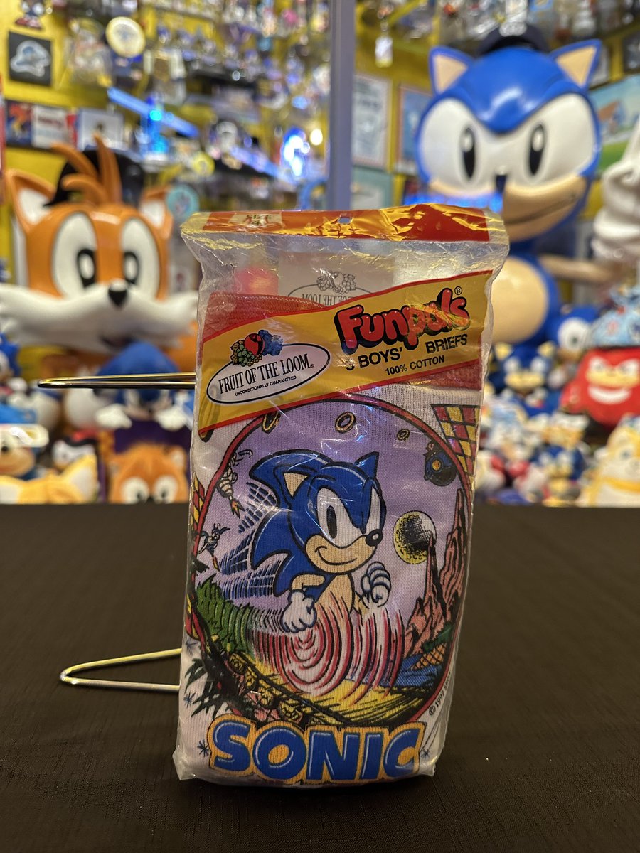 Today’s Collection Spotlight:  More Sonic the Hedgehog Funpals underwear from 1994! Still new in package as of the day I bought them back then!😍 #fruitoftheloom #SonicTheHedgehog 
#guinnessworldrecords
#Sega
#Sonic
#Segaofamerica
#SegaUK