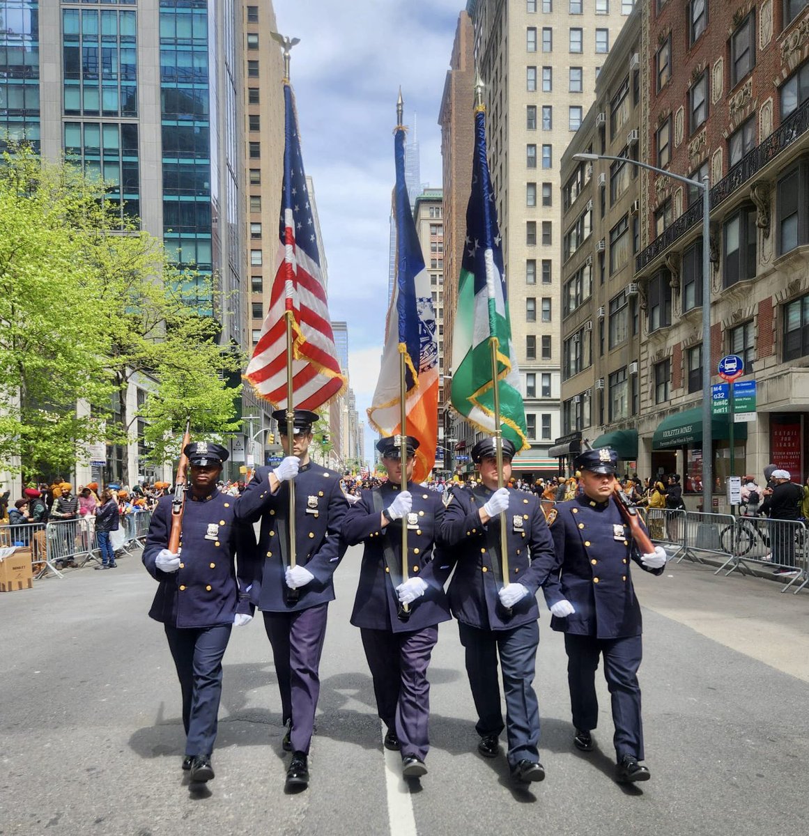 We marched down Madison Avenue for the 36th Annual Sikh Day Parade. Thank you to everyone from the @SikhOfficers Association for making the parade so special. @NYPDnews