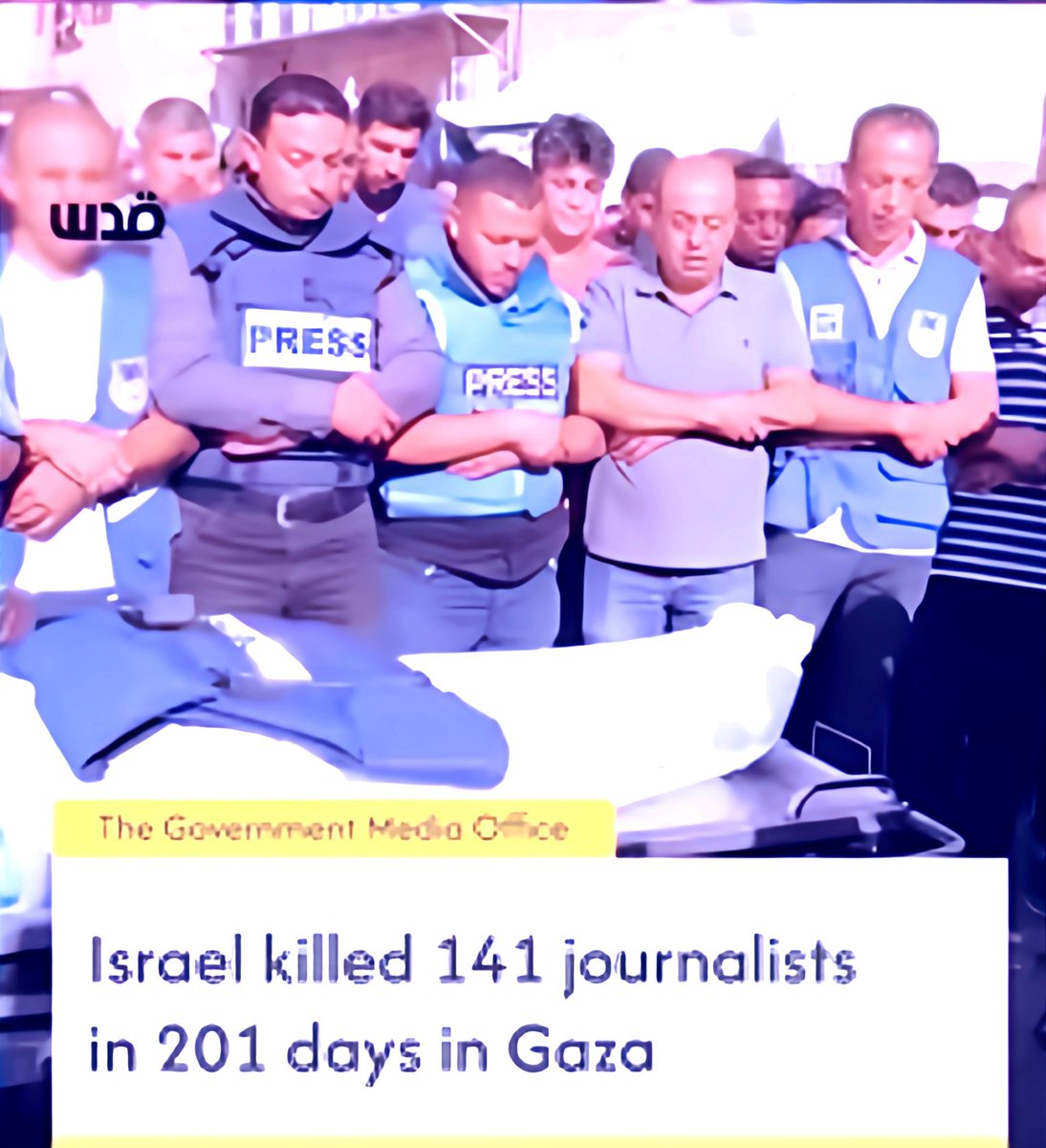 Israel killed 141 Journalist in 201 days in Gaza 💔
#StopGenocideInRafah 
#FreePalestine
#BoycottIsrael
#Stopgenocideingaza