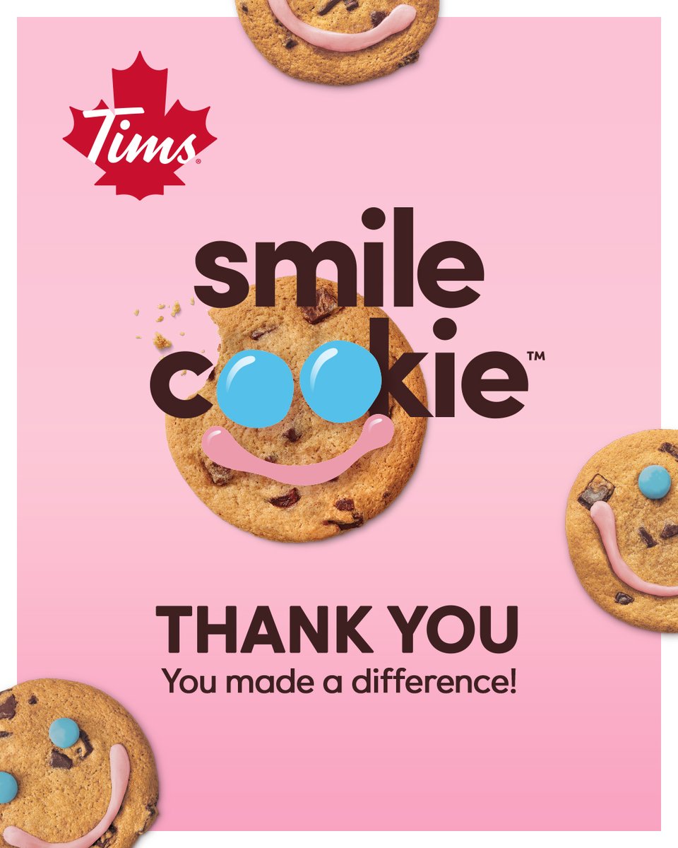 Thank you to our amazing communities, @timhortons owners & staff, and volunteers for an incredible #smilecookie week 💚 Every single purchase makes a difference in OSNP Southwest programs. SMILE and the world smiles with you! 😊🍪 📚🌟