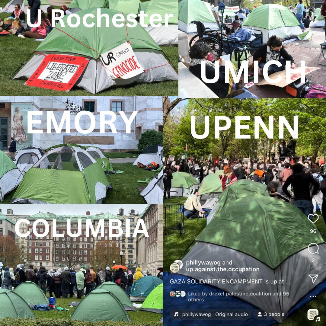 Who is paying for all the identical tents at all the university protests across America?