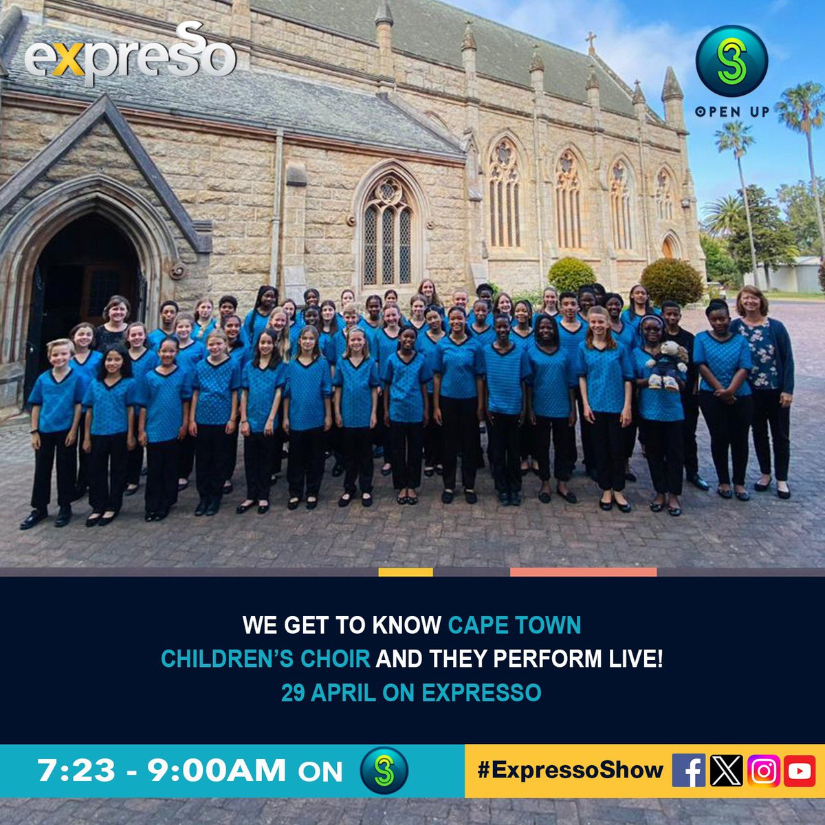 Let’s the this young choir’s sweet voices send you into the week on the highest of notes 🎶 #ExpressoShow