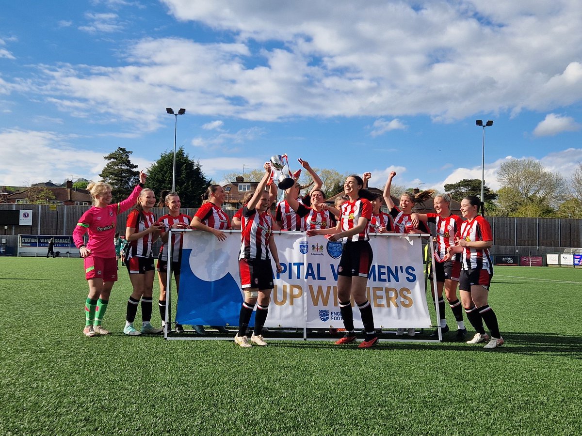 Congratulations to @BrentfordFCW, winners of the #CapitalWomensCup Intermediate final ⚽️🙌