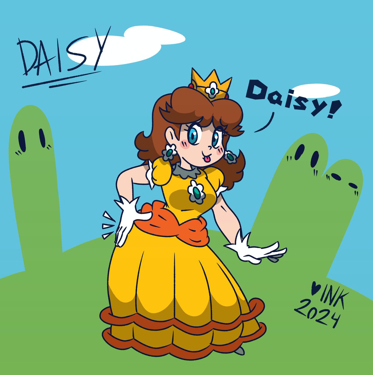 Daisy! the best princess!!
#daisy #supermario #princessdaisy