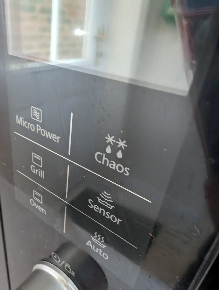 My microwave has a Chaos button.... What happens if I use it?