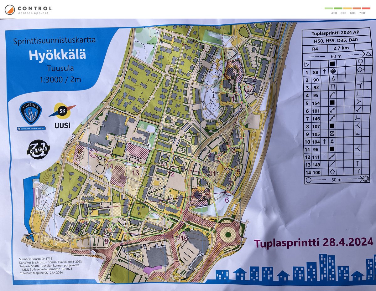 Blogissa sprinttikauden avaus Hyrylän Tuplasprintissä tjeldnet.wordpress.com/2024/04/28/spr… #suunnistus #Tuusula