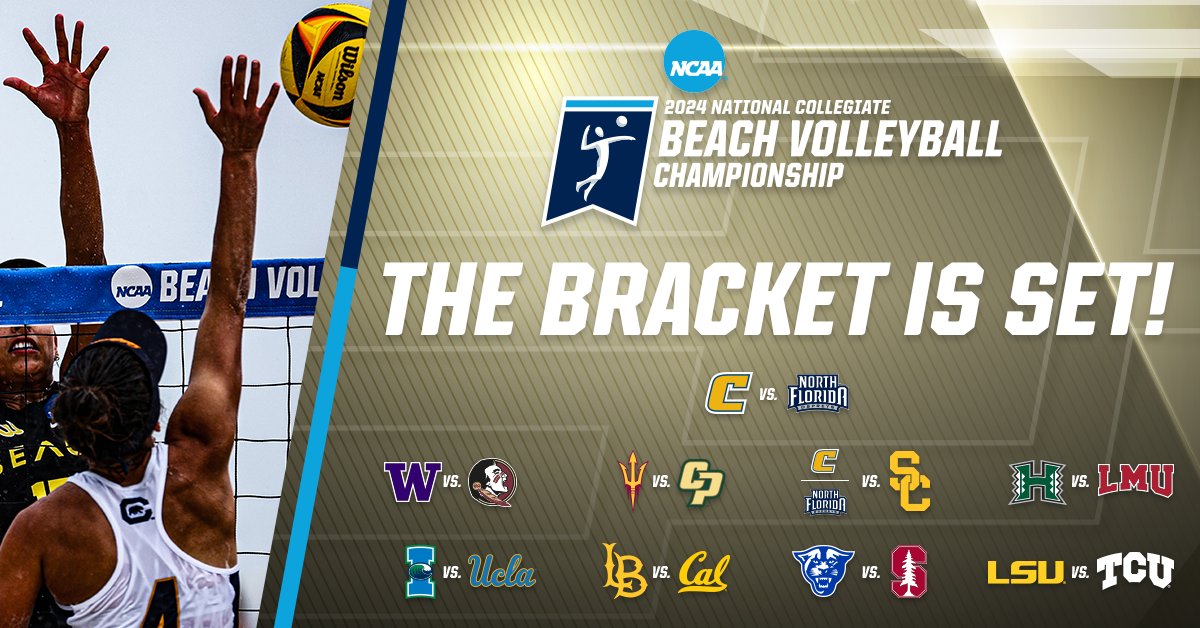 The bracket is SET! 17 teams have been selected but only one will be crowned a national champion! Secure your seat in the sand to be part of the action in Gulf Shores! 🎟️ on.ncaa.com/2y4chv3g #NCAABeachVB