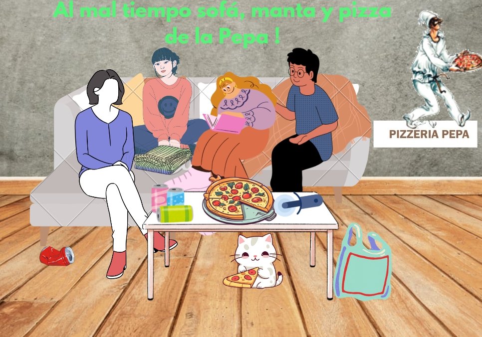 PepaPizzeria's tweet image. Plan para hoy: sofá, manta y pizza 
de la pepa en casa .....
#lovepizza #SofaYmanta #javea #xabia #planesfindesemana