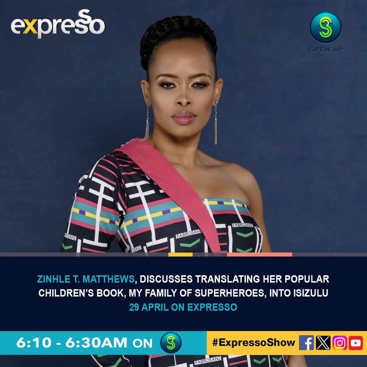 The languages we speak may be different but there is power in a shared story, let’s learn more about My Family of Superheroes and its recent translation into isiZulu 📖 #ExpressoShow