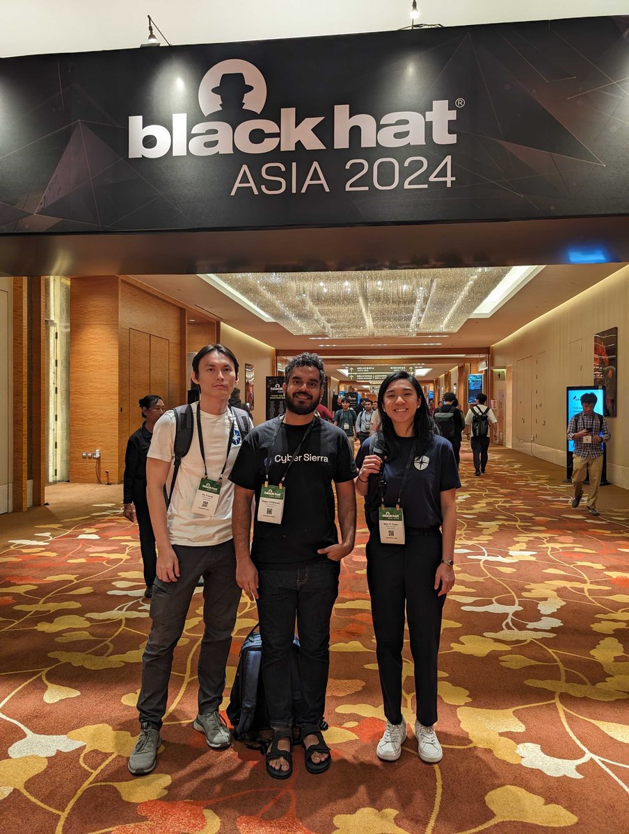 Our team had a blast connecting with fellow #cybersecurity enthusiasts and soaking up the latest industry insights. Here's a glimpse of our unforgettable experience at #BlackHatAsia.  Cheers to forging connections and advancing innovation in the digital realm!