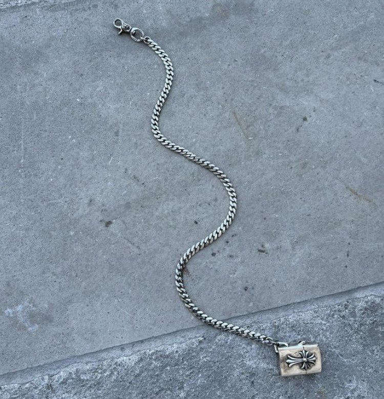 Chrome Hearts Lighter Wallet Cuban Link Chain