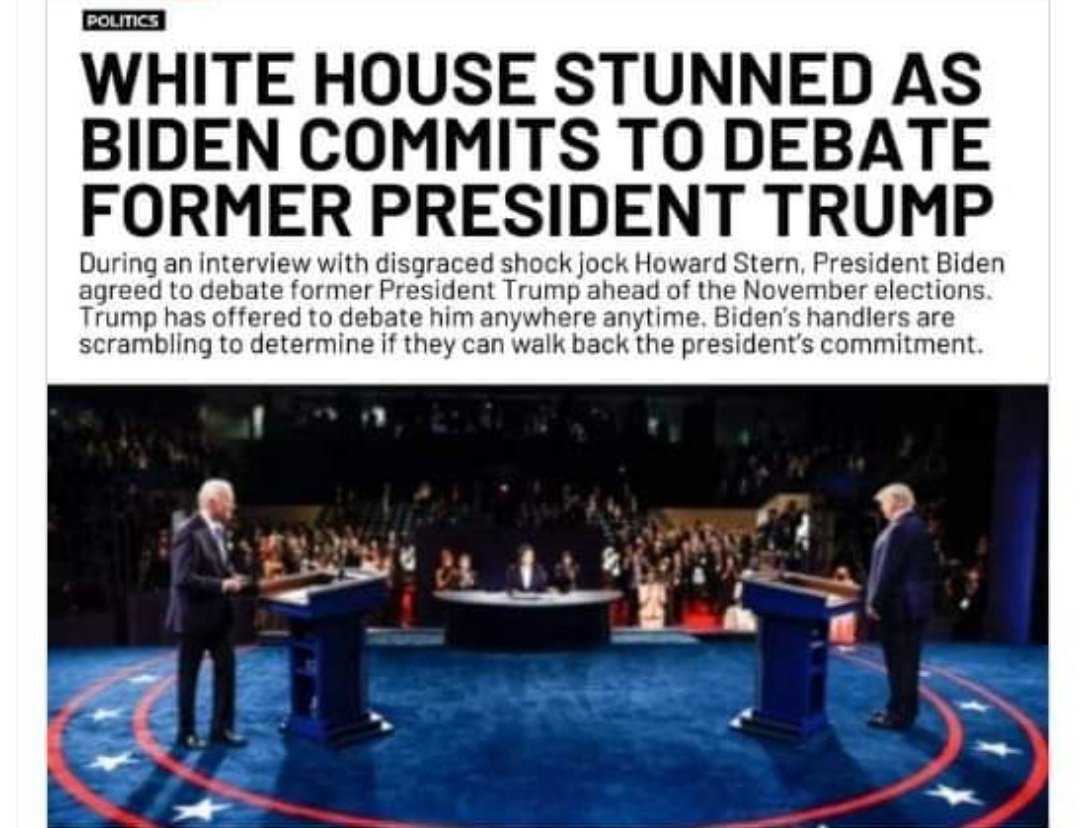 Who wants to see Biden debate Trump? 🍿