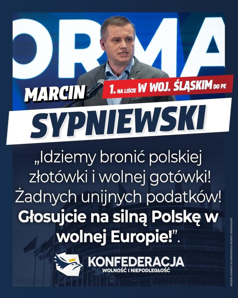 Lider śląskiej listy w wyborach do Parlamentu Europejskiego @MarSypniewski: Dwadzieścia lat temu wielu Polaków miało wielkie nadzieje związane z wejściem Polski do Unii Europejskiej. My już wtedy ostrzegaliśmy, ale nikt nas nie słuchał. Były wielkie oczekiwania, że będziemy…