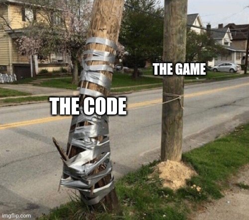 How people see games vs the code holding it together.