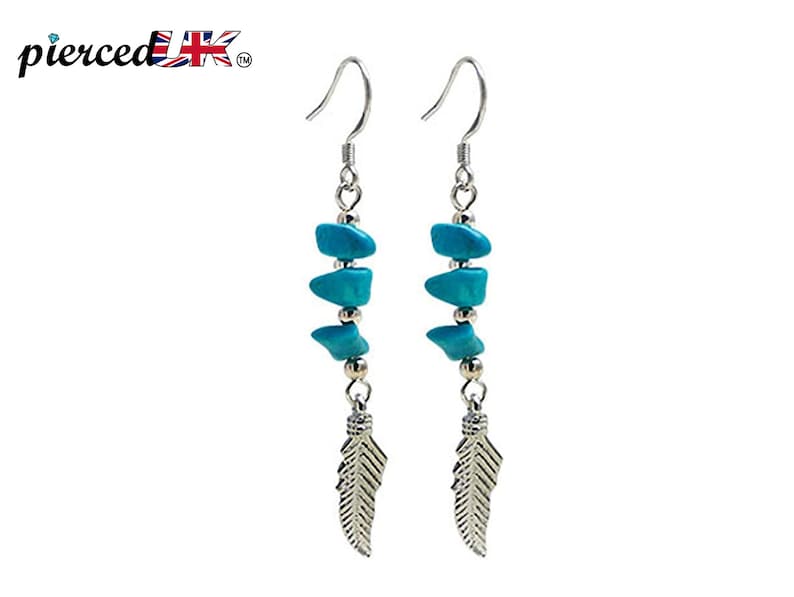 Dreamcatcher Earrings, Dangle Silver Earrings with Genuine Turquoise Stone beads - Perfect Gift - Packed in a lovely Velvet Pouched.
#earpiercing #silverfeatherhookearrings #turquoisehookearrings #silverearrings #dreamcatcherearrings  #dangleearrings
🛒etsy.com/uk/listing/114…