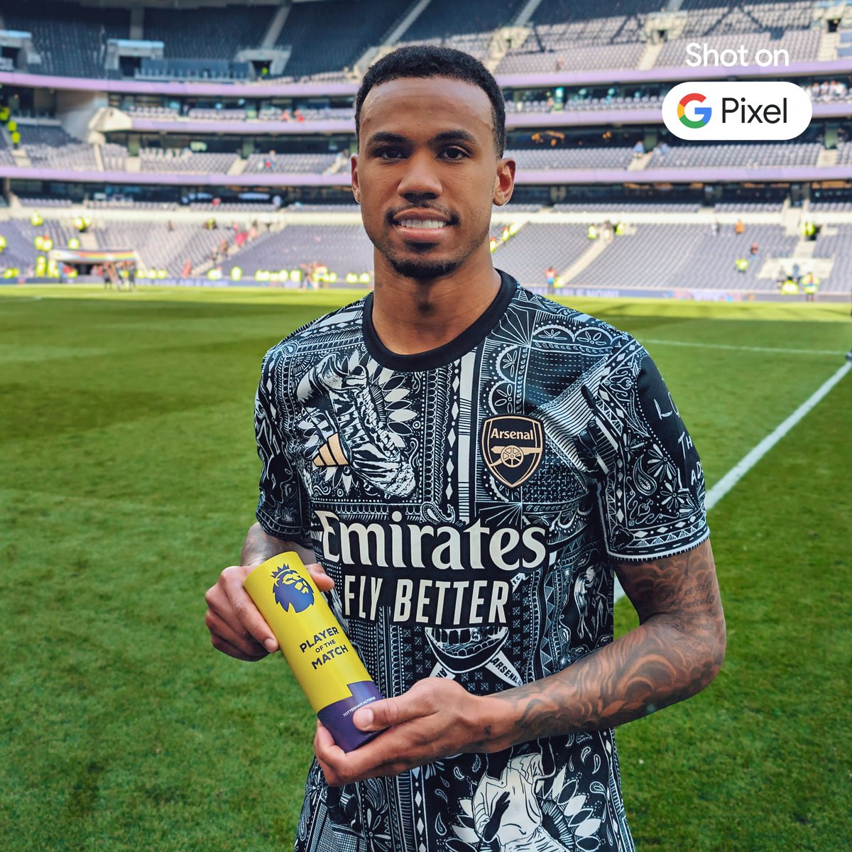 Premier League Player of the Match: Our warrior, Gabriel 👏 🤳 Shot on Pixel
