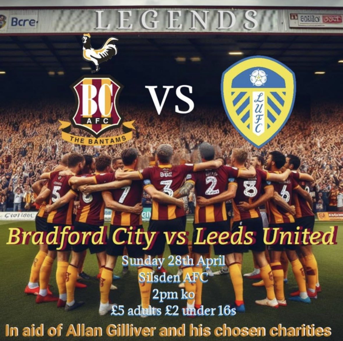 Looking forward to getting the football boots back on today for @officialbantams against @LUFC at @SilsdenAFC 😊⚽️❤️