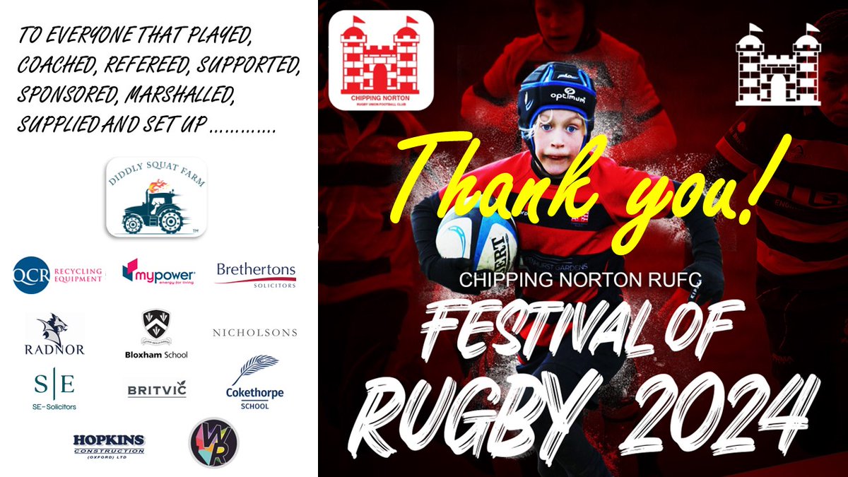 Congratulations to all the teams who took part today and to all our volunteers. It wouldn't happen without you all! 📷📷📷
#cnrufc #chippingnorton #minirugby #oxfordshirerfu