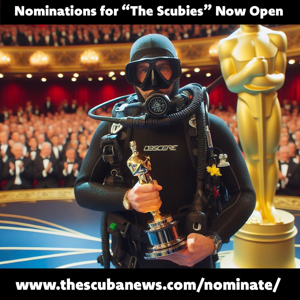 🌊 Dive into greatness with #TheScubies! Nominate your favorite dive buddy, center, equipment, liveaboard or instructor today. Let's celebrate excellence in scuba diving together! 🏆 

Read more & nominate now  🤿 👉  buff.ly/3UkSXTB