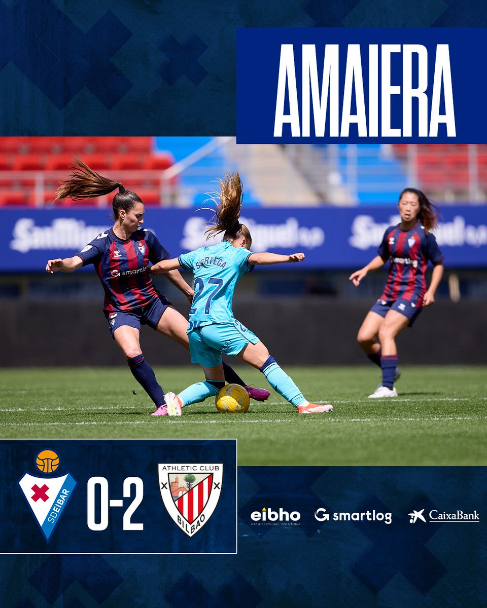 𝐀𝐌𝐀𝐈𝐄𝐑𝐀 · 𝐅𝐈𝐍𝐀𝐋

🆚@AthleticClubFem

#EibarFem | #BetiArmaginak⚔️