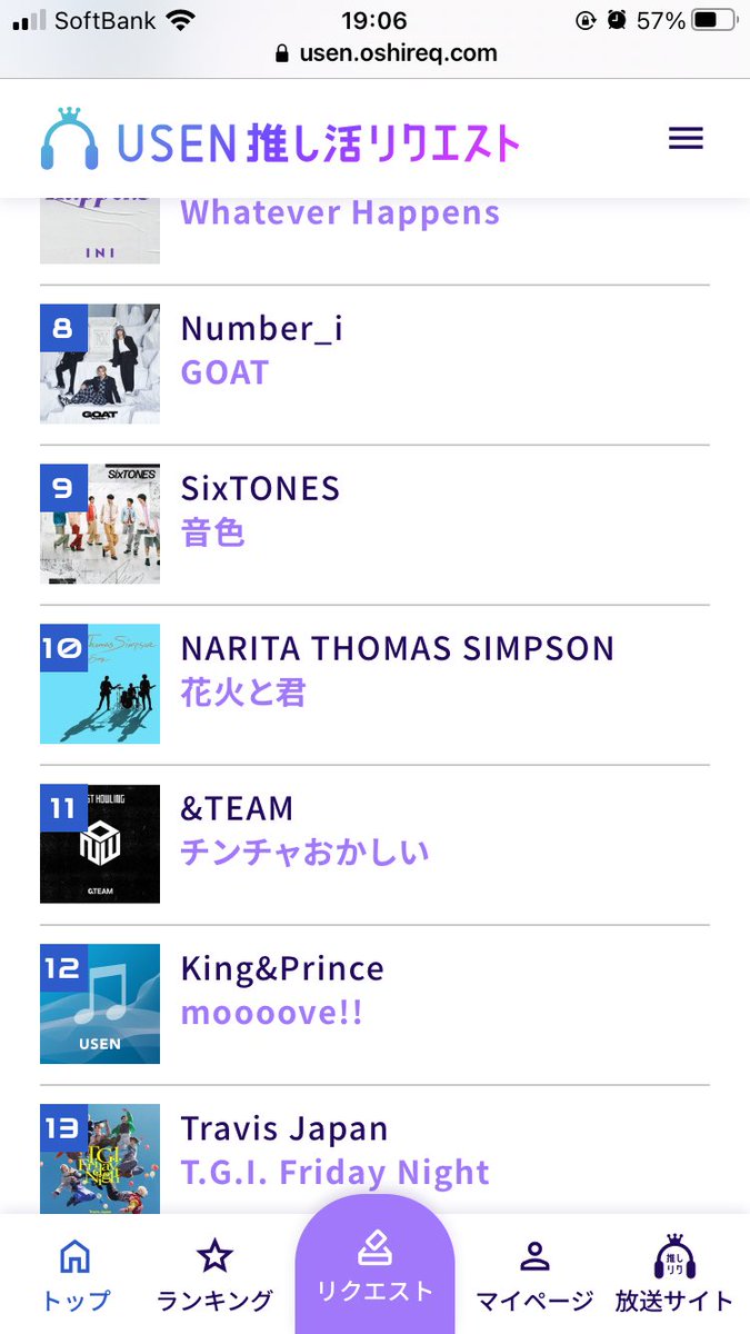 リアルタイムランキング、トップ10入り〜♪
#NARITATHOMASSIMPSON