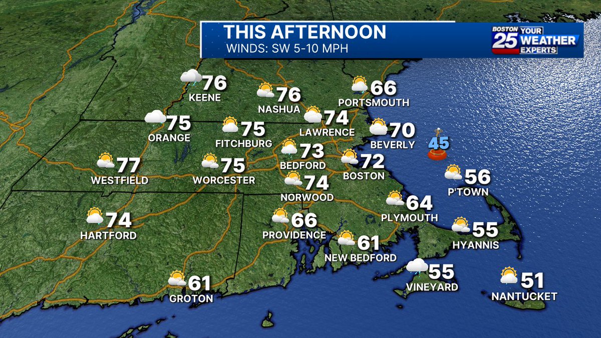 Cloudy and mild this morning, but we are on our way to sunshine and warmth this afternoon. Enjoy your Sunday!