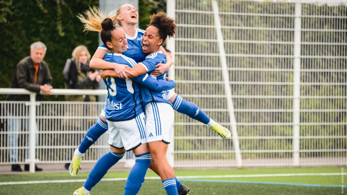 ⏸️ #FémininesRCSA I Nos Strasbourgeoises mènent 1-0 à la pause face à l'@OMfeminines grâce à l'inévitable Kenza Chapelle !