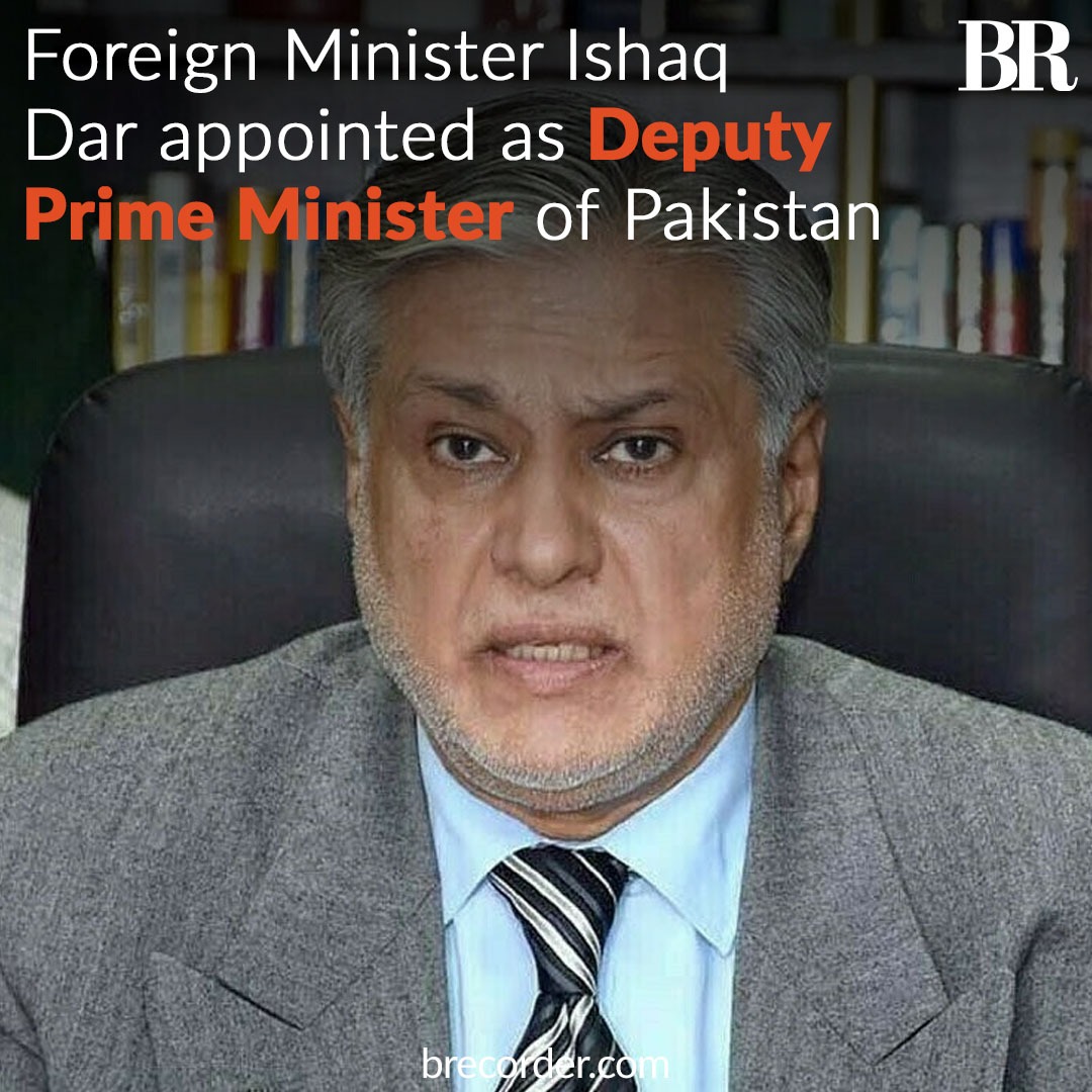 In a key development, Foreign Minister Ishaq Dar has been appointed as the Deputy Prime Minister of Pakistan, the foreign office announced on Sunday.

Read More:
brecorder.com/news/40300703/…

#IshaqDar  #DeputyPrimeMinister  #Pakistan  #foreignoffice