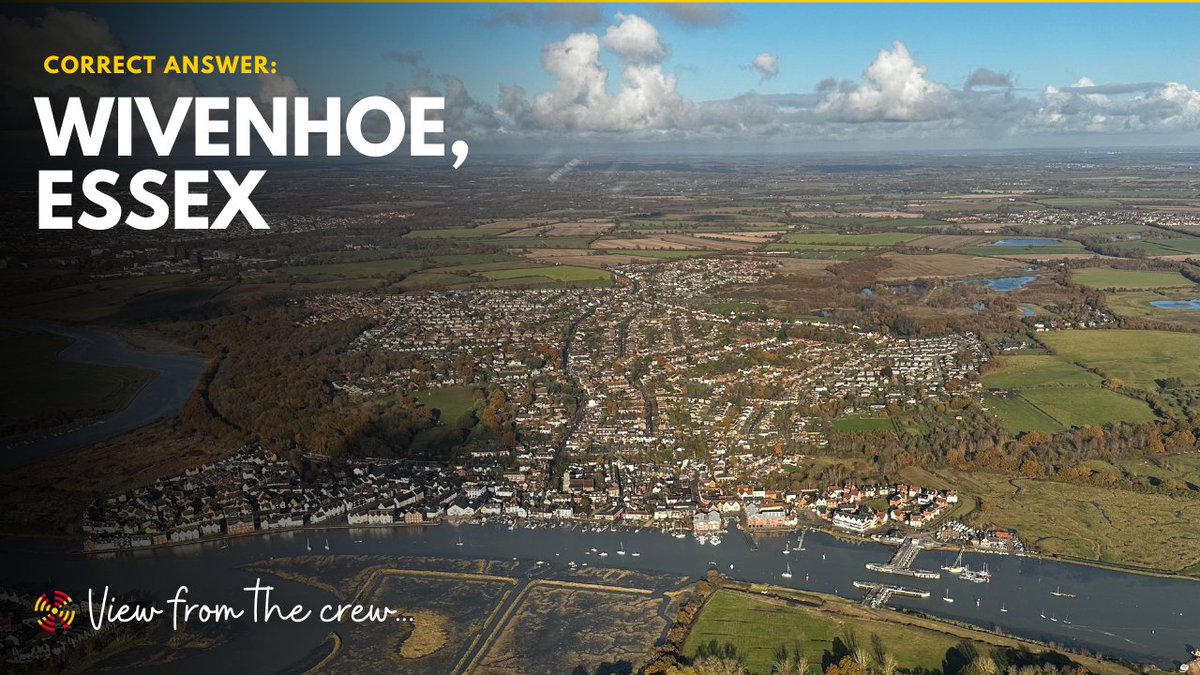 That's right this week's view form the crew was taken flying over Wivenhoe! Did you comment the right answer?👀

#viewfromthecrew