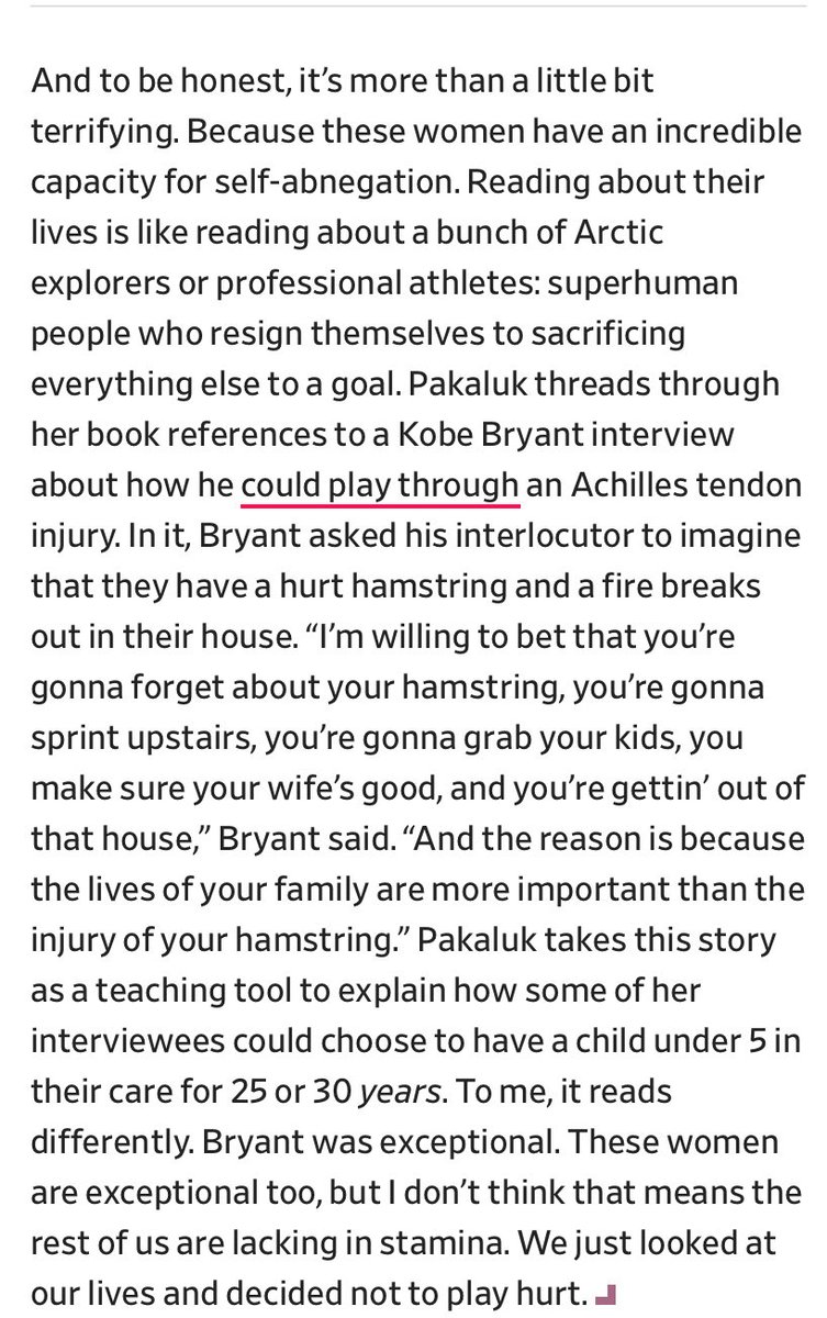 Question raised by this graf in the Slate review of Hannah’s Children: Is heroism “meant” (in the human condition) to be extraordinary? Also, are athletes the pinnacle or only a clear image of something else, more important? ⁦@CRPakaluk⁩ ⁦@rebeccaonion⁩