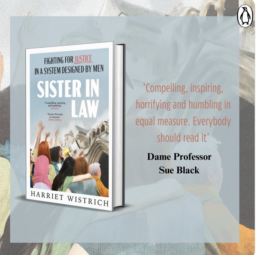 It's publication day for Harriet Wistrich @HWistrich . Harriet has been involved in so many fascinating, society-changing legal cases - Jean Charles de Menezes, spy cops, Worboys, Sally Challen, and more. It's a gripping, moving, inspiring read. Buy this book immediately!