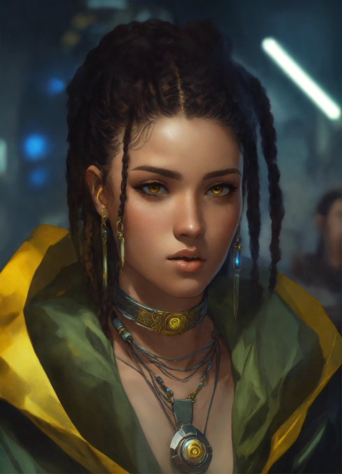 Portrait of a young woman, ultra detailed piercing yellow eyes, 20 years old, olive skin, short black<a href="/tag/%E0%B9%80%E0%B8%8B%E0%B8%A3%E0%B9%88%E0%B8%B2%E0%B8%A1%E0%B8%B9%E0%B8%99"class="tags"><span>#เซร่ามูน</span></a>