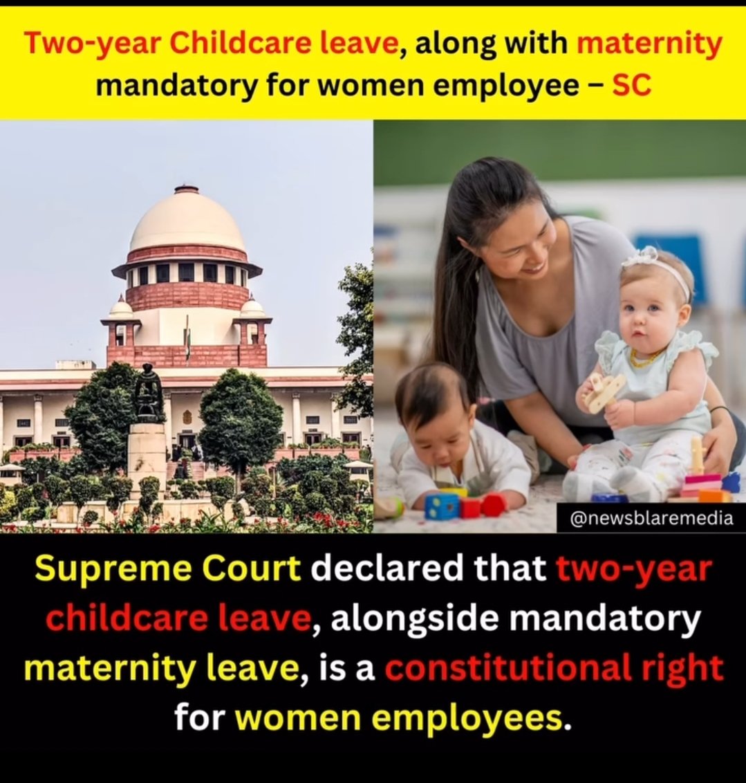 If this is true,  well done #SC. 
#maternityleave #WomenEmpowerment 

Most of my friends who are scared of starting family coz that means they have to lose their jobs and restart from scratch when they want to rejoin. It' was unfair to them, but hope this changes things. 🙏
