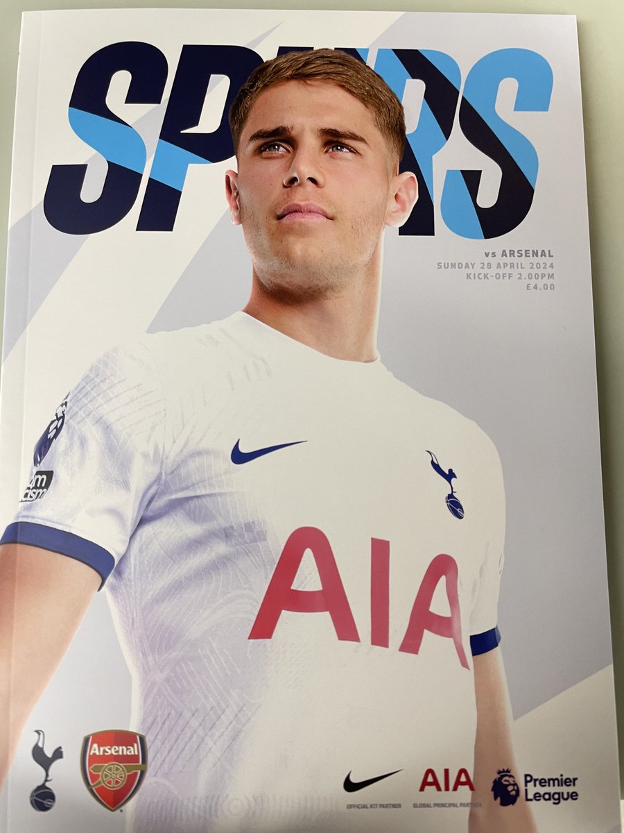 Spurs-Arsenal programme front cover