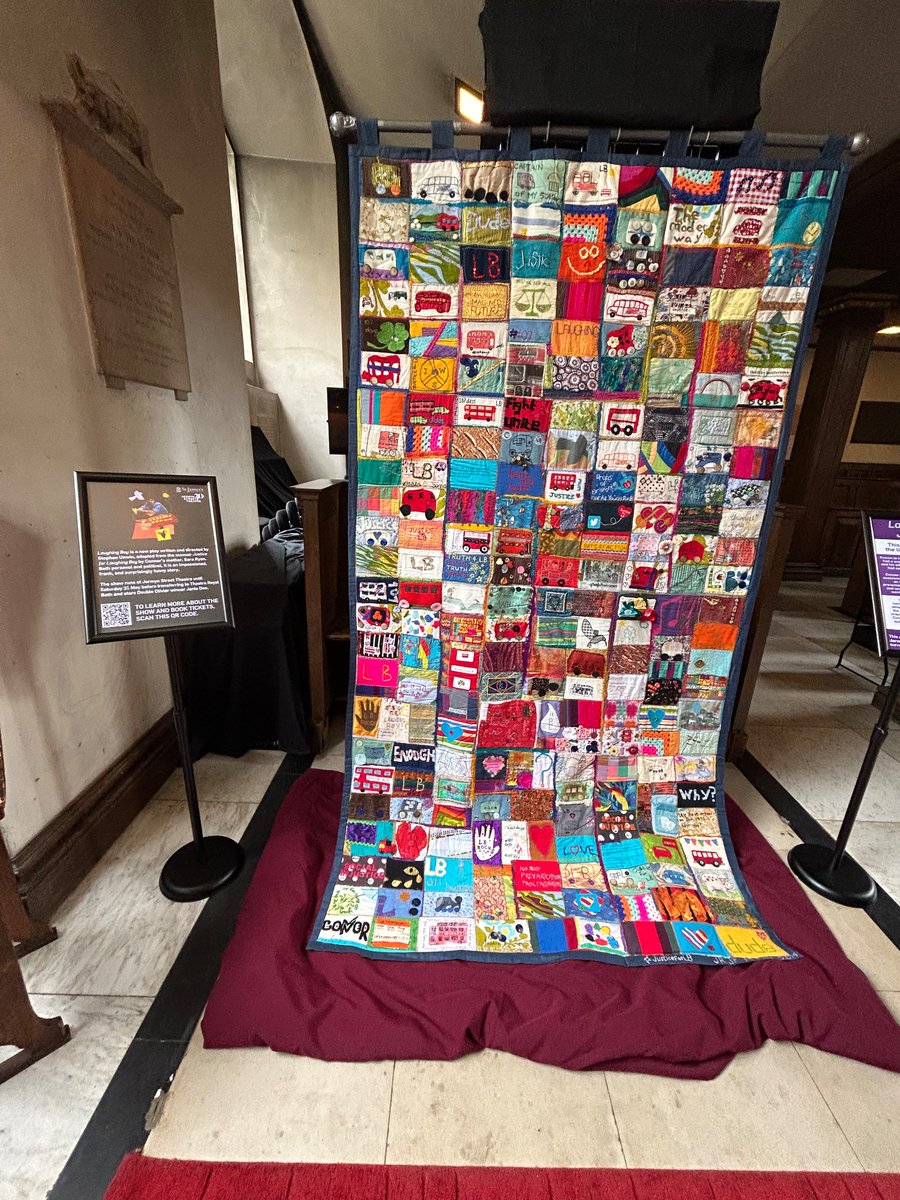 Seeing the Justice Quilt in its new home while the choir sings before the morning service. outrage+awe, amongst such beauty+overwhelming love ❤️ The higher you build your barriers The taller I become… Something inside so strong @sarasiobhan @RoseUnwin