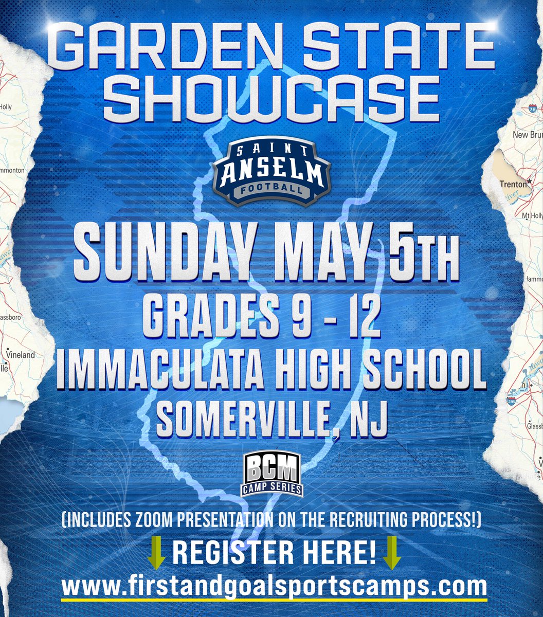 Next Sunday we are taking the #BCMCampSeries on the road to New Jersey. More opportunity for those prospects to show up and show out. If you are a high academic competitor, we want to see you! Register at: firstandgoalsportscamps.com