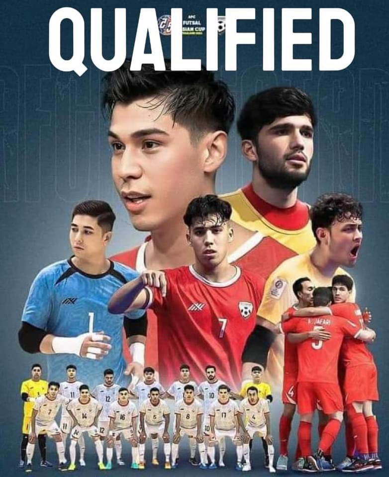 History has been made! For the first time, the #Afghanistan Futsal team has qualified for the World Cup in Asia, competing against many formidable teams. This achievement gives me hope. See you all in Uzbekistan.