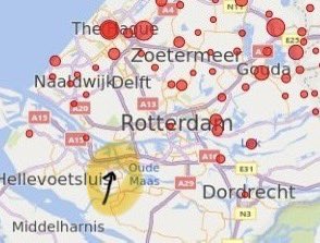 Hieronder een kaartje van de verdeling van de klachten over de luchtvaart in Nederland. Je zou verwachten dat er een dikke rode stip op de @gemNissewaard zou staan … maar niks van dit alles! #hypocritischetentop